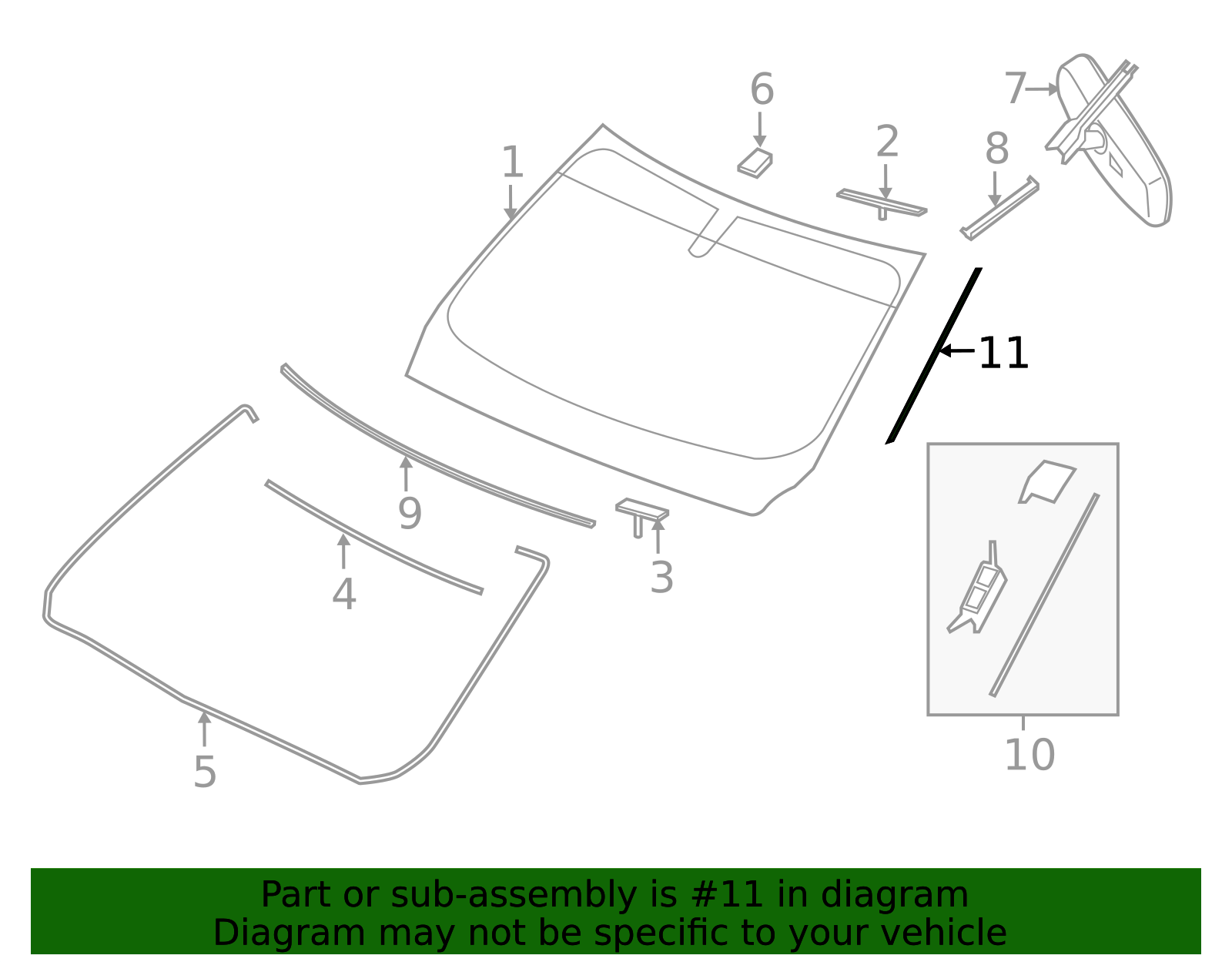 Genuine Side Molding Fastener - 72726-3JA0A | NissanParts.cc