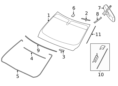 Reveal Moldings for 2014 Nissan Pathfinder #0