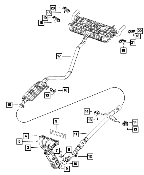 Exhaust System for 2015 Chrysler 200 #2