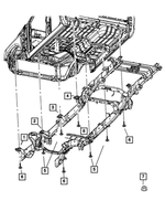 68505696AA - Frame, Bumper and Fascia: Body Hold Down Cushion for Mopar Image