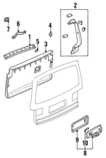 LC1168960A09 - : Lift Gate Trim for Mazda: MPV Image