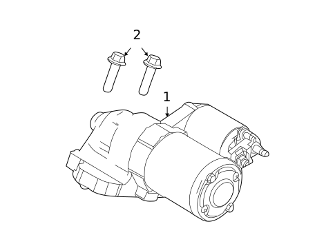 Starter for 2011 Ford Fusion #1