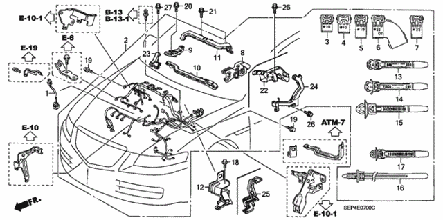 Engine Wire Harness for 2006 Acura TL #0