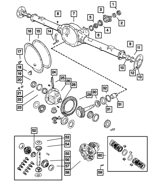 Differential and Housing for 2005 Dodge Dakota #1