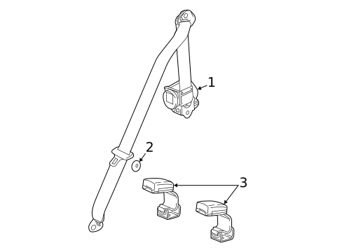 Seat Belt for 2018 Chevrolet Spark #1