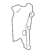 8W0802179 - Body: Cross-member Reinforced Plate for Audi: A4, A4 allroad, A4 Quattro, A5 Quattro, A5 Sportback, RS5, RS5 Sportback, S4, S5, S5 Sportback Image