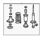 52610SJCA03 - Suspension: Strut Assembly for Honda: Ridgeline Image