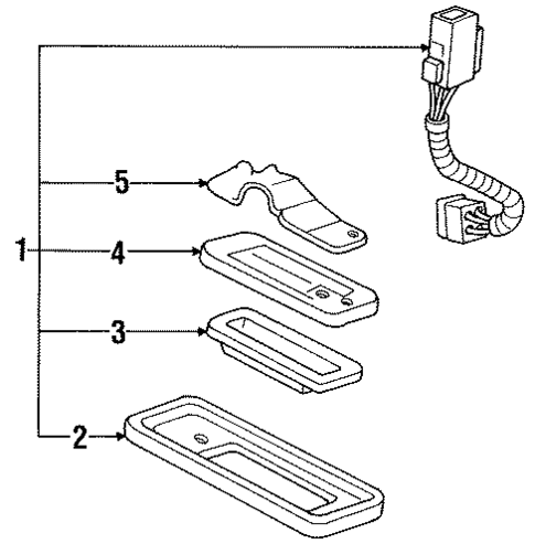 License Lamps for 1993 Honda Accord #0