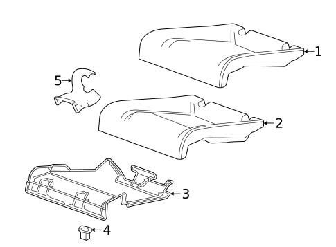 Rear Seat Components for 2018 Buick Cascada #1