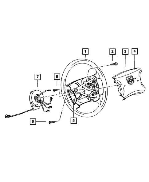 Steering Wheel for 2001 Dodge Dakota #0