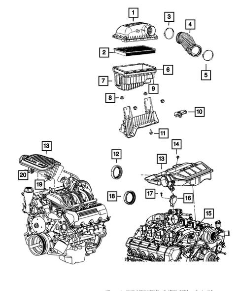 Air Cleaner for 2010 Dodge Dakota #0