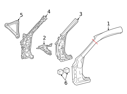 Hinge Pillar for 2025 Lexus RC F #0