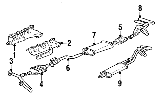 15637053 - Exhaust: Muffler &amp; Pipe for GM Image