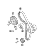 6510531AA - 1.4L Gas; Engine: Double Ended Stud, Mounting for Dodge: Dart | Fiat: 500 Image