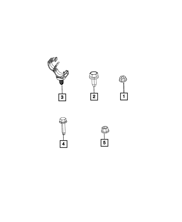 68166621AA - Electrical: Hex Head Bolt And Coned Washer for Mopar Image