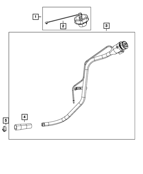 Fuel Tank Filler Tube for 2014 Dodge Challenger #0