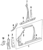 E6DZ54025A01A - Body: Repair Panel for Ford: Taurus | Mercury: Sable Image