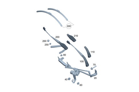Front Windshield Wiper for 2026 Mercedes-Benz Maybach EQS 680 SUV #0