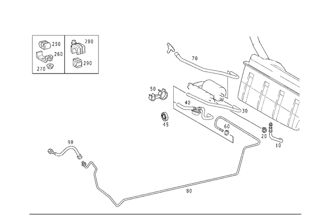 1704700975 - : Fuel Hose for Mercedes-Benz: SLK230 Image