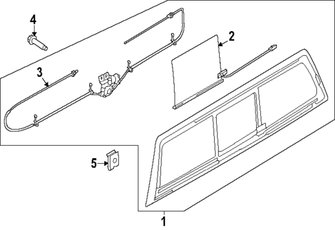 Glass & Hardware - Back for 2025 Ford F-150 #0