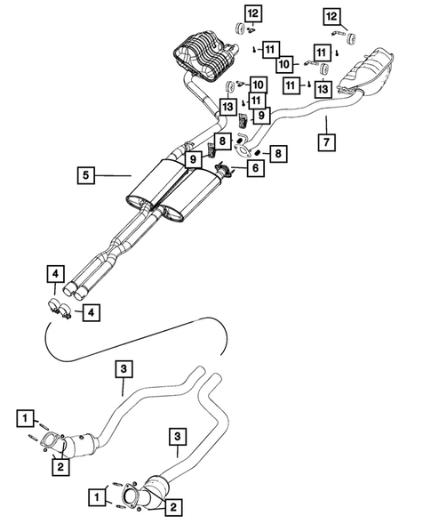 Exhaust System for 2016 Chrysler 300 #3