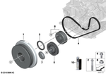 11239455972 - Engine: Vibration Damper for BMW Image