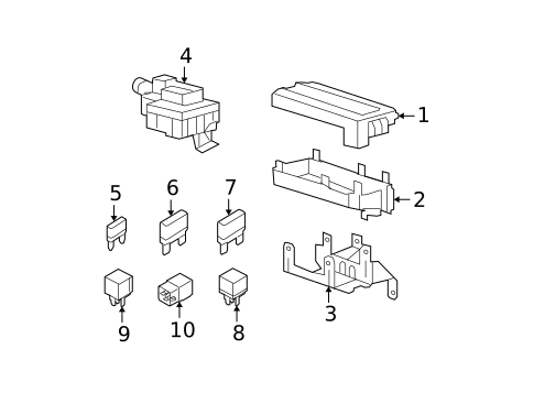 Fuse & Relay for 2010 Mercury Milan #2