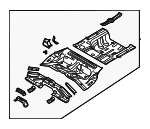 65510L0000 - Body: Floor Pan Assembly for Hyundai: Sonata Image