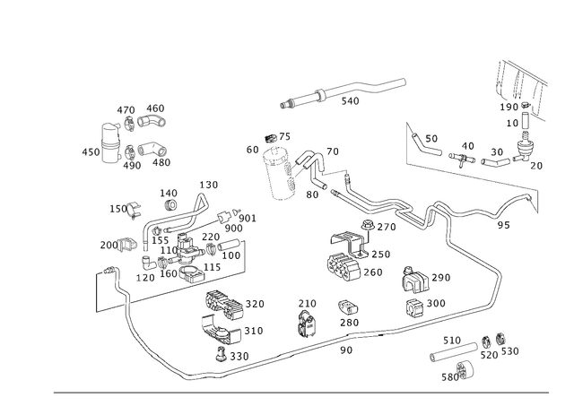 4702993 - Fuel System: Valve for Mercedes-Benz: CL500, CL55 AMG, E430, S430, S55 AMG, SL400, SL450, SL500, SL55 AMG, SL550, SL600, SL63 AMG, SL65 AMG, SLC300, SLC43 AMG, SLK230, SLK250, SLK280, SLK300, SLK320, SLK350, SLK55 AMG Image image