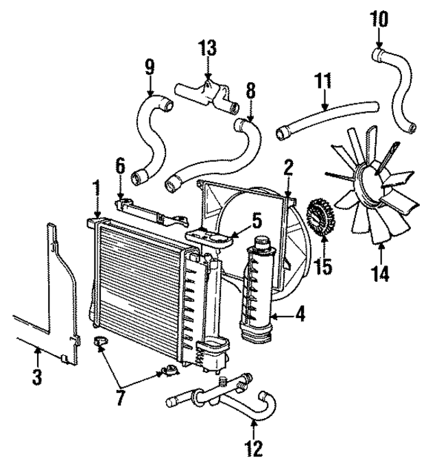 17111719249 - Cooling System: Shroud for BMW Image