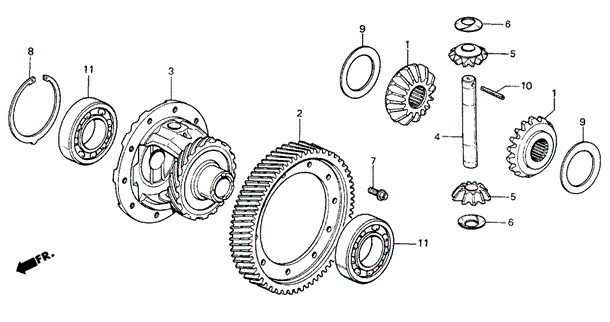 MT Differential Gear for 1985 Honda Civic #0