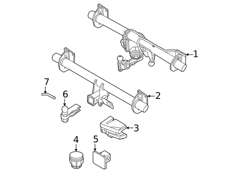 Trailer Hitch Components for 2022 Volvo XC60 #0