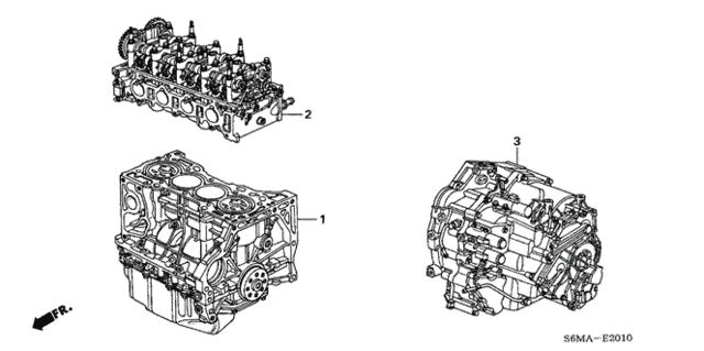 Engine Assy. - Transmission Assy. for 2006 Acura RSX #0