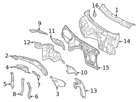 Cowl for 2017 Mercedes-Benz GLS350d #0