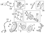 995621000 - Brakes: Brake Hose Gasket for Mazda Image