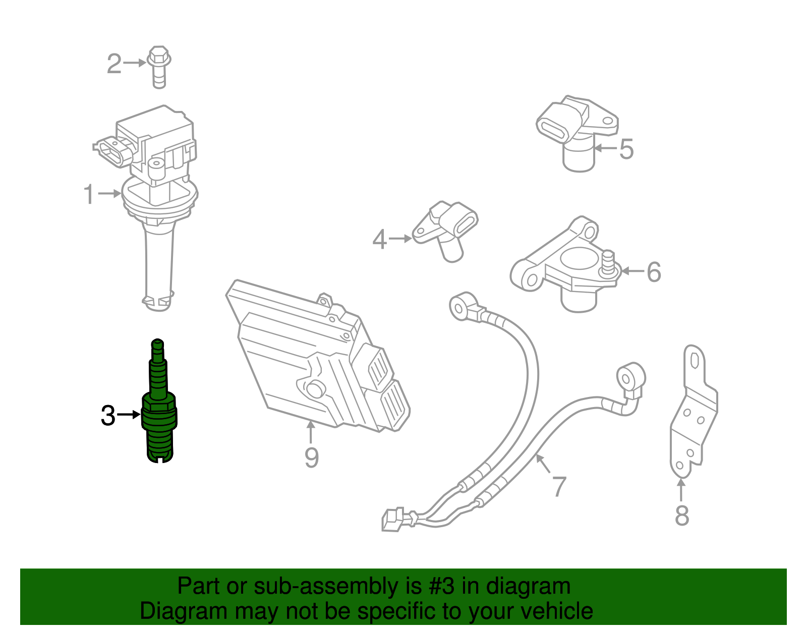 Genuine Spark Plug for 2013-2016 Volvo | Part# 31361653