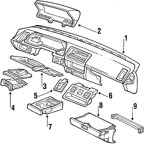Instrument Panel for 1987 Acura Integra #0