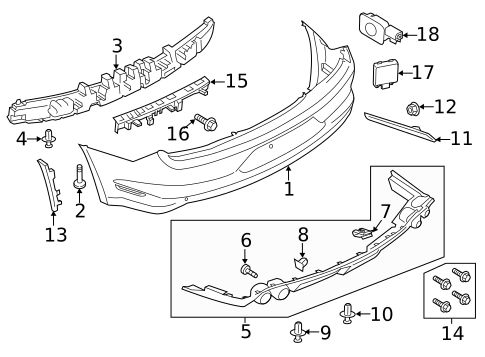 Bumper & Components - Front for 2020 Ford Mustang #2