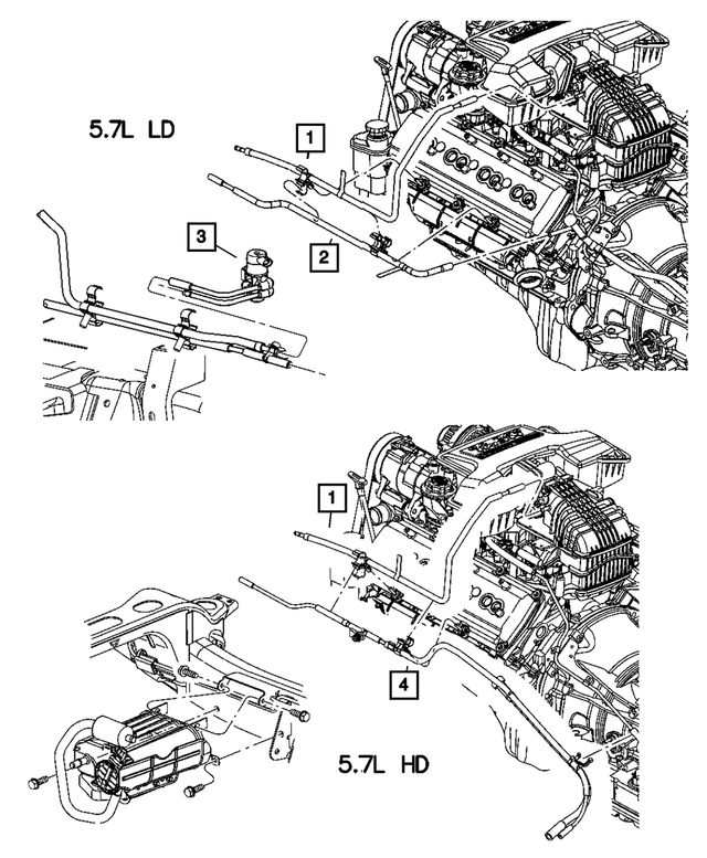 « 52121035AG –  : Dépression D`émission Faisceau pour Mopar Image »