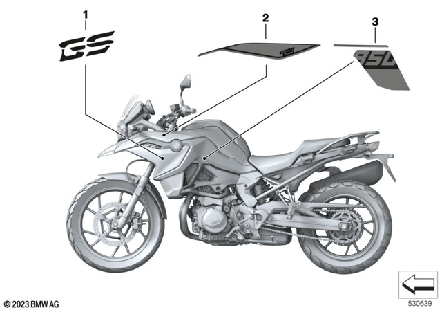 51149829466 - : Inscription Radiator Cowl Right for BMW-Motorrad Image