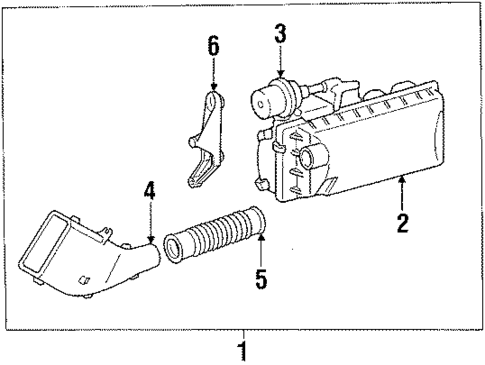 Air Inlet for 1988 Mercedes-Benz 190D #0