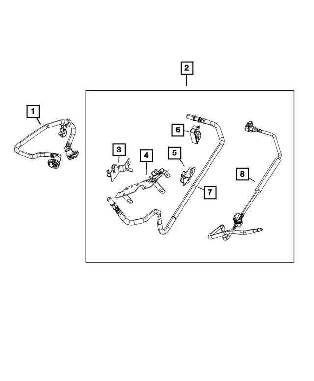 « 52030488AA – Fuel and Accelerator Pedal : Canalisation De Carburant Support pour Mopar Image »