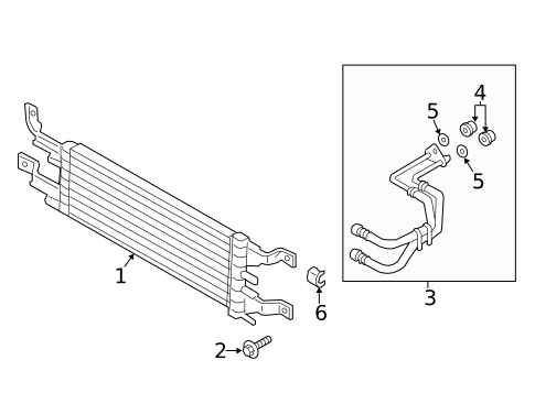Trans Oil Cooler for 2019 Lincoln MKZ #0