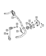 V4895483AC - Front Suspension: Stabilizer Bar Link, Left for Mopar Image