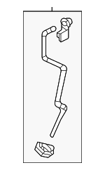 72613T20305 - Body: Door Lock Operating Rod for Honda Image