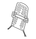 884801W010 - Body: Seat Back Heater for Kia: Rio Image