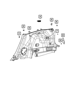 6BD581S4AI - Interior Trim: Quarter Trim Panel for Mopar Image