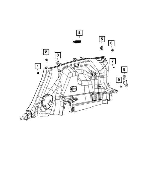 Panels - Moldings - Scuff Plates, Pillar, Cowl, 1/4 Panel Trim and Cargo Covers for 2022 Jeep Cherokee #3