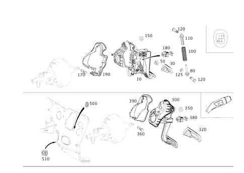 Pedal Assembly with Bearing for 2019 Mercedes-Benz E53 AMG #0