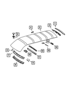 68009791AA - : Cargo Lamp Bracket for Dodge: Sprinter 2500, Sprinter 3500 Image